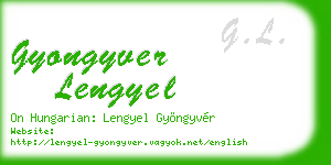 gyongyver lengyel business card